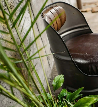fauteuil-baril-metal-mat-cuir-marron4.jp