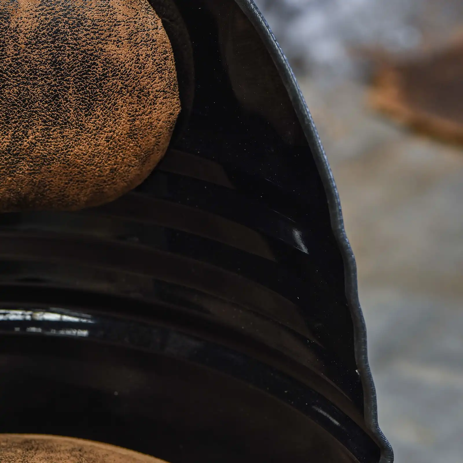 Thumbnail: Fauteuil baril industriel recyclé - Noir